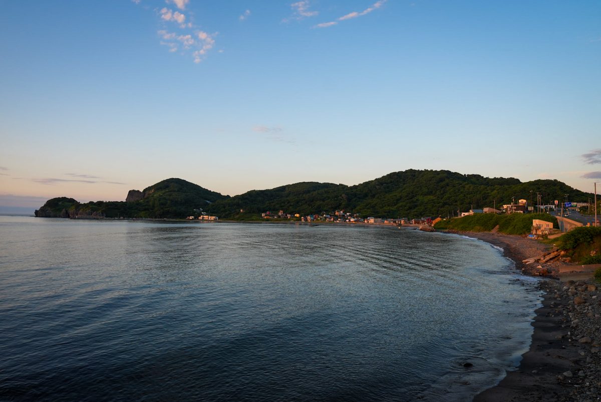 日本海に面した湾